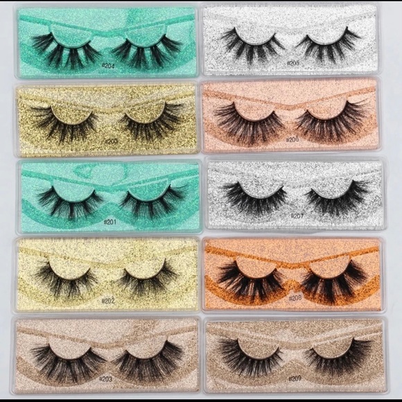 🔥10 Faux Mink Lashes & boxes Wholesale assorted - Picture 2 of 4